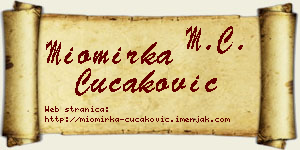 Miomirka Čučaković vizit kartica